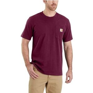 Carhartt Men's Maroon Pocket T-Shirt Size: 3XL